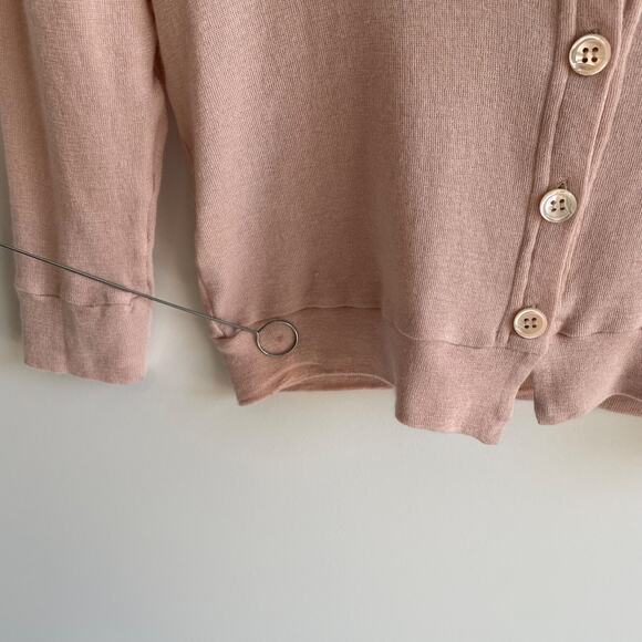 KristenseN Du Nord Sweater Womens Soft Pink Cardigan Size‎ XL Quiet Luxury Nwt - Picture 11 of 12